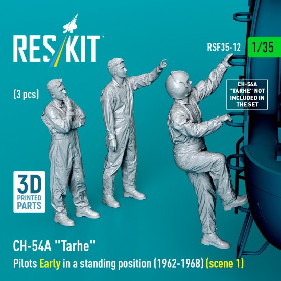 1/35 CH-54A Tarhe Pilots Early in a standing position (1962-1968) (3pcs)