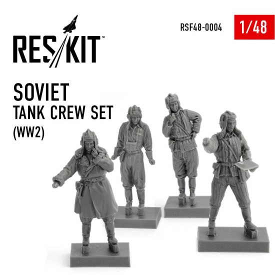 1/48 WWII Soviet Tank Crew set (4 figures) 