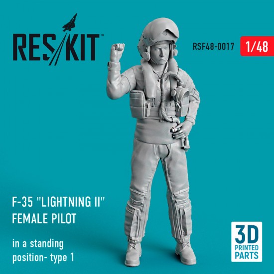 1/48 F-35 Lightning II Female Pilot (In A Standing Position- Type 1)