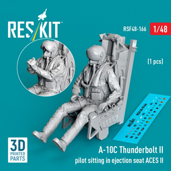 thumbnail image 2 of FAST-FIX 1/48 ACES II A-10 Warthog Ejection Seat Resin Model Kit RFF48259 2 of 6