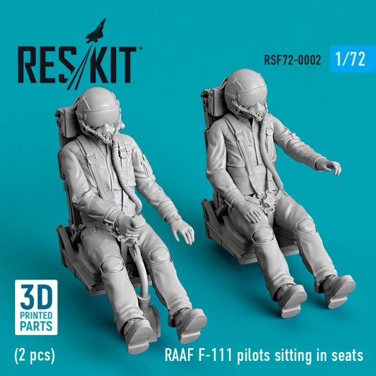 1/72 RAAF F-111 Pilots Sitting in Seats (2pcs)