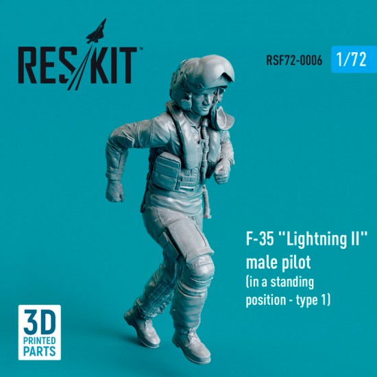 1/72 F-35 "Lightning II" Male Pilot (in a standing position - type 1)