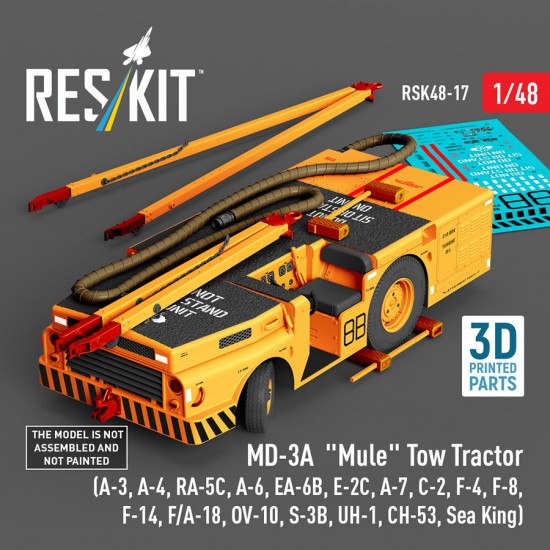 1/48 MD-3A Mule Tow Tractor for A-3/4/6/7RA-5C/EA-6B/E-2C/C-2/F-4/F-8/F-14