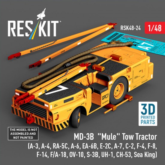 1/48 MD-3B Mule Tow Tractor for A-3/4/6/7RA-5C/EA-6B/E-2C/C-2/F-4/F-8/F-14