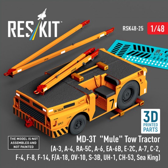 1/48 MD-3T Mule Tow Tractor for A-3/4/6/7RA-5C/EA-6B/E-2C/C-2/F-4/F-8/F-14