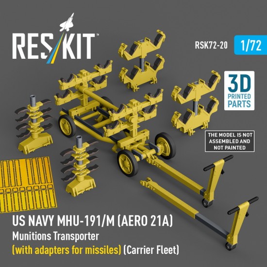 1/72 US NAVY MHU-191/M (AERO 21A) Munition Transporter (with Missiles adapters)