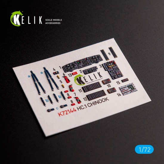 1/48 HC.1 Chinook Interior 3D Decals for Airfix kit