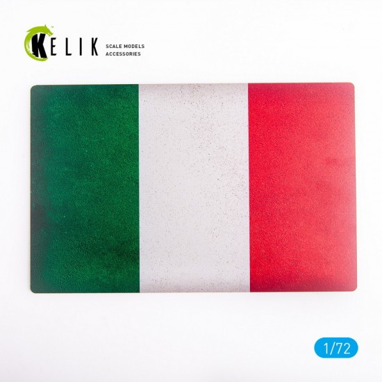 1/72 Italy Flag Base Acrylic 3 mm (280 x 180 mm, 170 g) 
