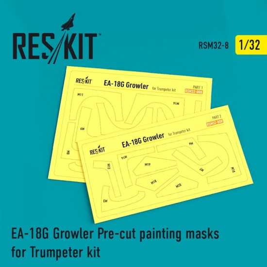 1/32 Boeing EA-18G Growler Pre-cut Painting Masks for Trumpeter kit