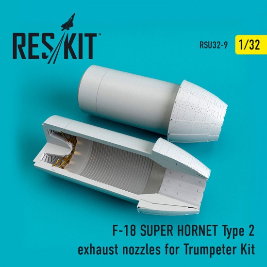 1/32 McDonnell Douglas F/A-18 (E/G) Super Hornet Type 2 Exhaust Nozzles for Trumpeter Kit