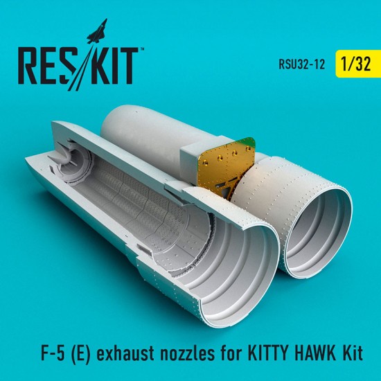 1/32 Northrop F-5 (E) Exhaust Nozzles for Kitty Hawk Kit