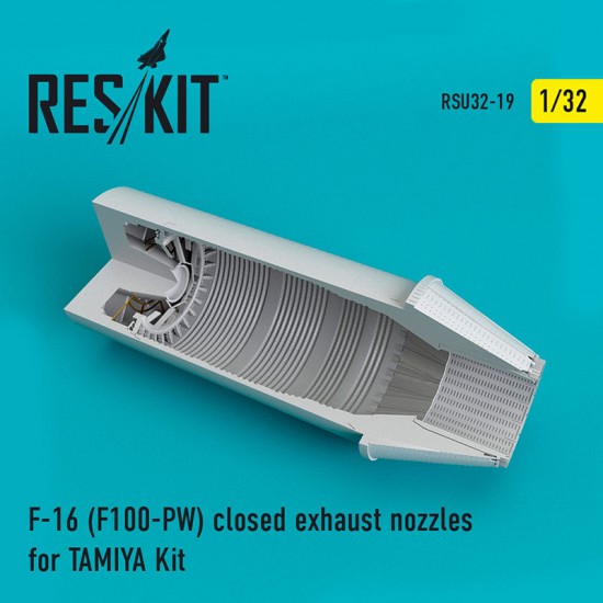 1/32 General Dynamics F-16 Fighting Falcon (F100-PW) Closed Exhaust Nozzles for Tamiya