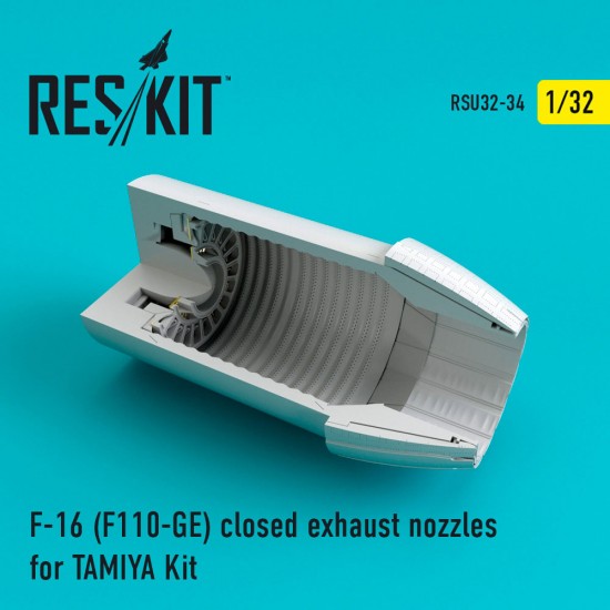 1/32 F-16 Fighting Falcon (F110-GE) Closed Exhaust Nozzles for Tamiya kits