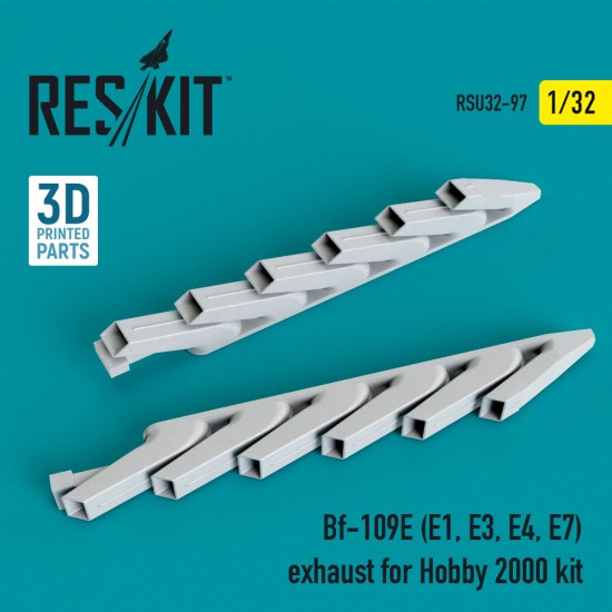 1/32 Bf-109E (E1, E3, E4, E7) Exhaust for Hobby 2000 kit