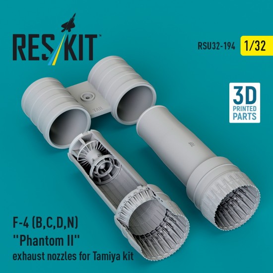 1/32 F-4 (B, C, D, N) Phantom II Exhaust Nozzles for Tamiya kit