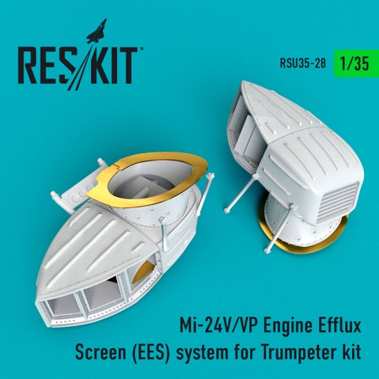 1/35 Mil Mi-24V/VP Engine Efflux Screen (EES) System for Trumpeter kit