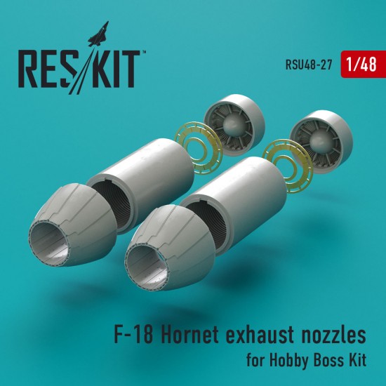 1/48 McDonnell Douglas F-18 Hornet Exhaust Nozzles for Hobby Boss kits