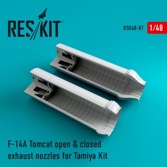 1/48 Grumman F-14A Tomcat Open & Closed Exhaust Nozzles for Tamiya kits