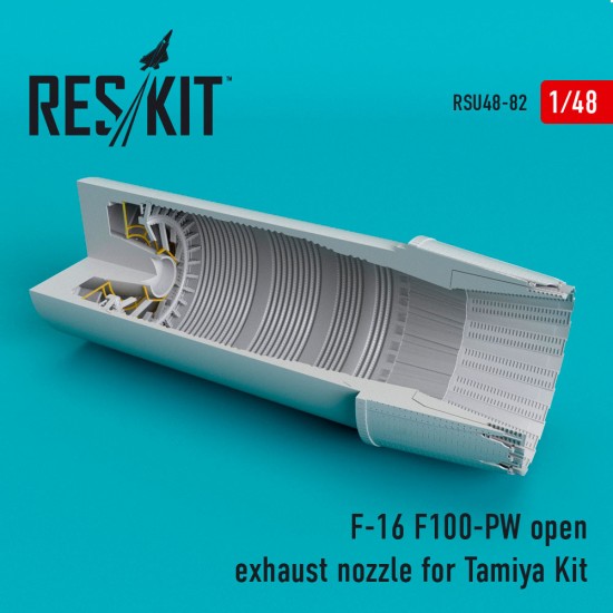 1/48 General Dynamics F-16 Fighting Falcon (F100-PW) Open Exhaust Nozzles for Tamiya Kit