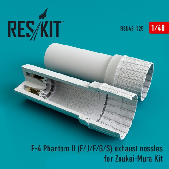 1/48 McDonnell Douglas F-4 Phantom II (E/J/F/G/S) Exhaust Nozzles for Zoukei-Mura Kit