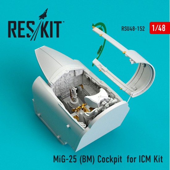 1/48 Mikoyan-Gurevich MiG-25 BM Cockpit Detail Set for ICM Kits