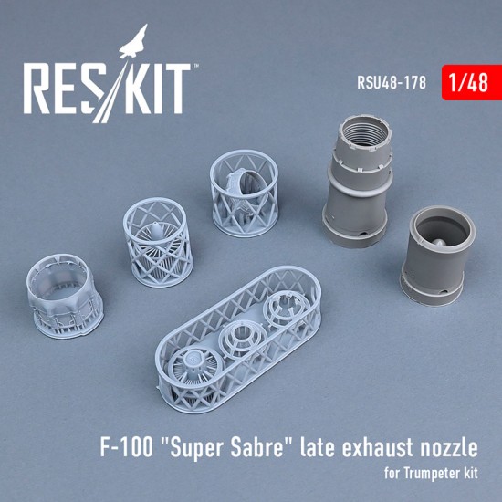 1/48 F-100 Super Sabre Late Exhaust Nozzle for Trumpeter Kit