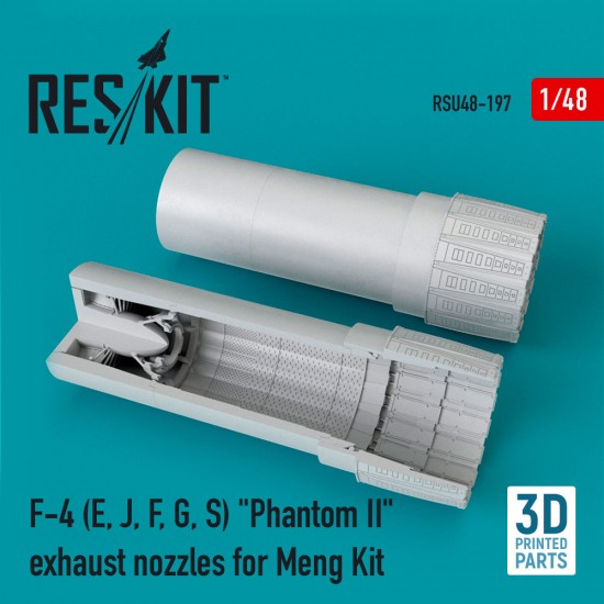 1/48 F-4 (E, J, F, G, S) Phantom II Exhaust Nozzles for Meng Kit