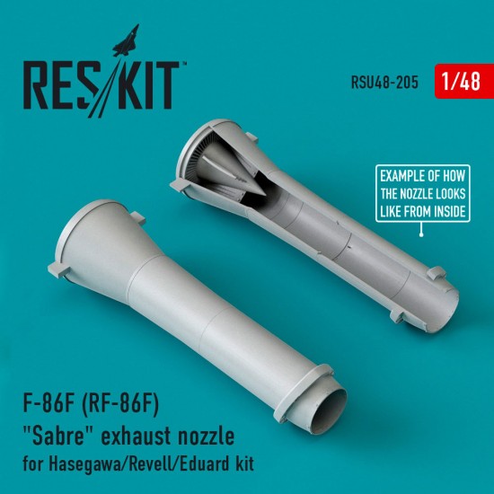 1/48 F-86F (RF-86F) "Sabre" Exhaust Nozzles for Hasegawa/Revell/Eduard kit