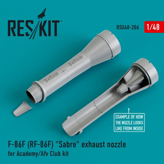 1/48 F-86F (RF-86F) "Sabre" Exhaust Nozzles for Academy/AFV Club kit