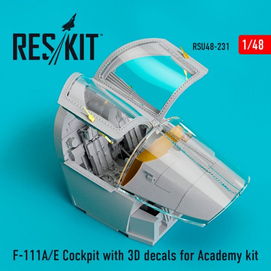 1/48 F-111A/E Cockpit with 3D Decals for Academy Kit