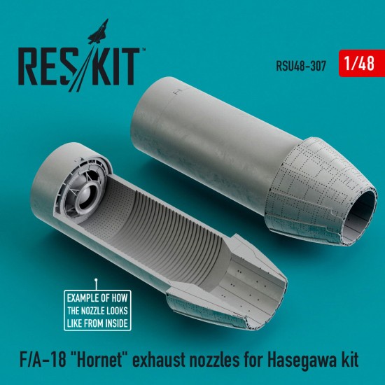 1/48 McDonnell Douglas F/A-18 "Hornet" Exhaust Nozzles for Hasegawa kit