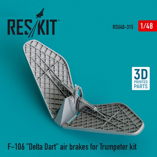 1/48 F-106 Delta Dart Air Brakes for Trumpeter kit (3D printing)