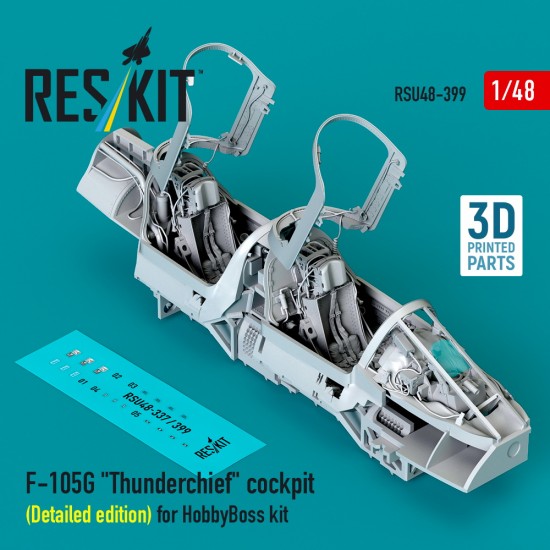 1/48 F-105G Thunderchief Cockpit (Detailed edition) for HobbyBoss (RSU48-0399) 