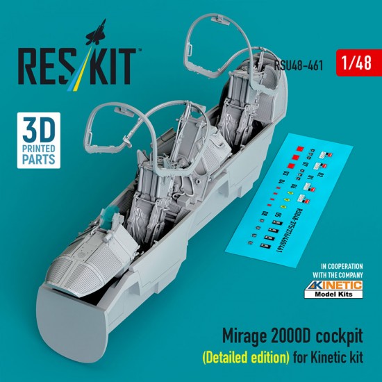1/48 Mirage 2000D Cockpit (Detailed Edition) for Kinetic Kit