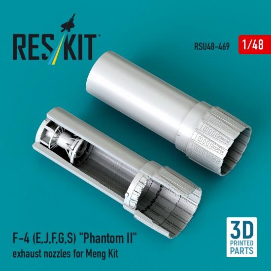 1/48 F-4 (E, J, F, G, S) Phantom II Exhaust Nozzles for Meng kit