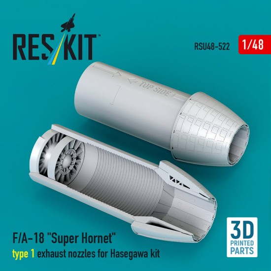1/48 F/A-18 Super Hornet Type 1 Exhaust Nozzles for Hasegawa Kit