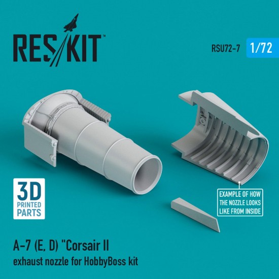 1/72 A-7 (E,D) "Corsair II Exhaust Nozzle for HobbyBoss kit (3D Printing)