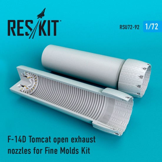 1/72 Grumman F-14D Tomcat Open Exhaust Nozzles for Fine Molds Kit