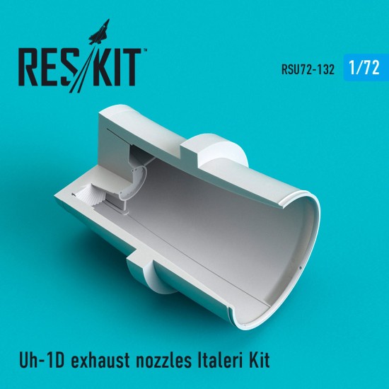 1/72 Bell Uh-1D Iroquois Huey Exhaust Nozzles for Italeri Kit