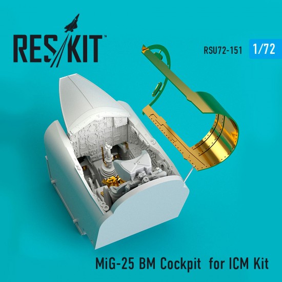 1/72 Mikoyan-Gurevich MiG-25 BM Cockpit for ICM Kit