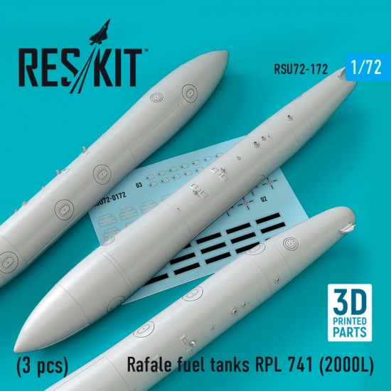 1/72 Rafale Fuel Tanks Rpl 741 2000L (3pcs)