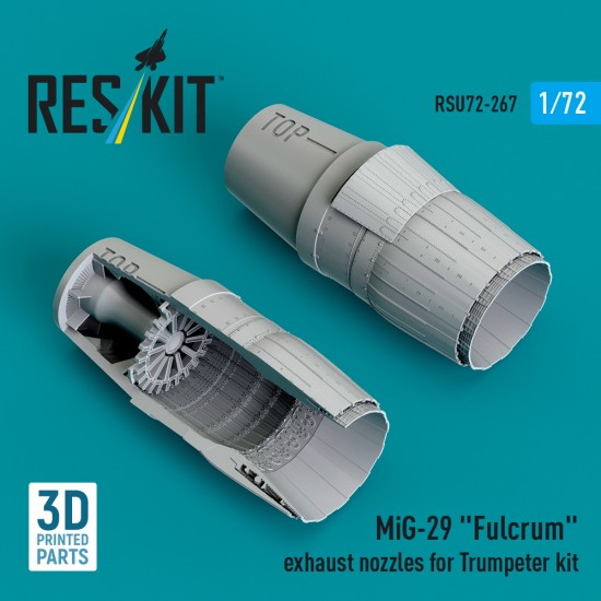 1/72 MiG-29 Fulcrum Exhaust Nozzles for Trumpeter kit