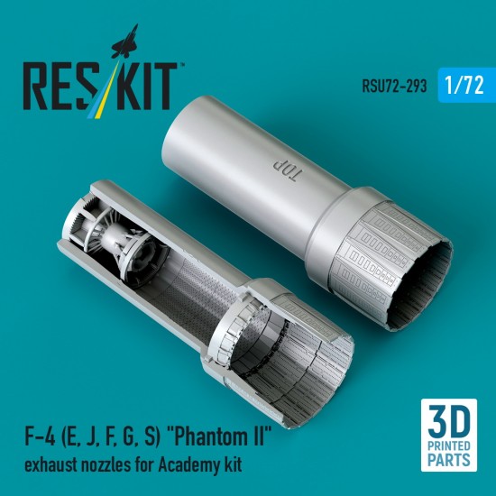 1/72 F-4 (E, J, F, G, S) Phantom II Exhaust Nozzles for Academy kit