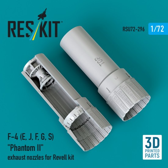 1/72 F-4 (E, J, F, G, S) Phantom II Exhaust Nozzles for Revell kit