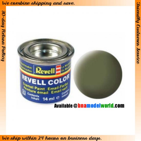 Enamel Paint - Matt Dark Green, RAF 14ml