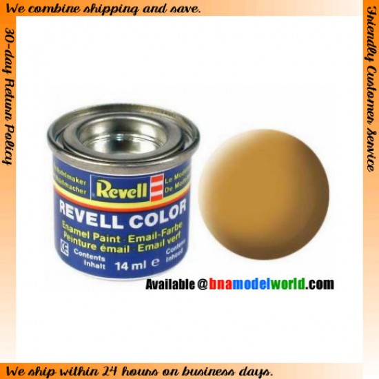 Enamel Paint - Matt Ochre Brown 14ml