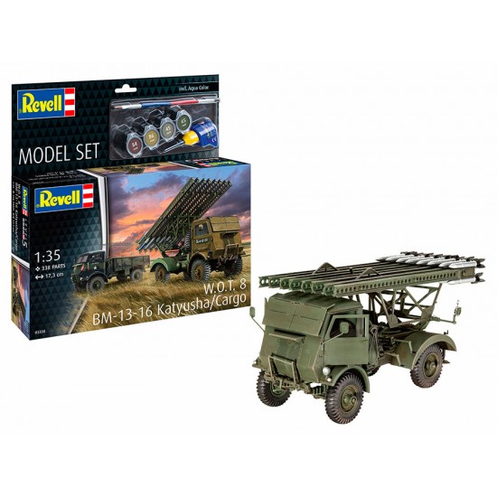1/35 Model Set - W.O.T. 8 BM-13-16 Katyusha/Cargo (kit, paints, brush, glue)