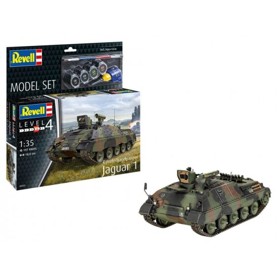 1/35 Model Set Raketenjagdpanzer Jaguar 1 (kit, paints, glue, brush)