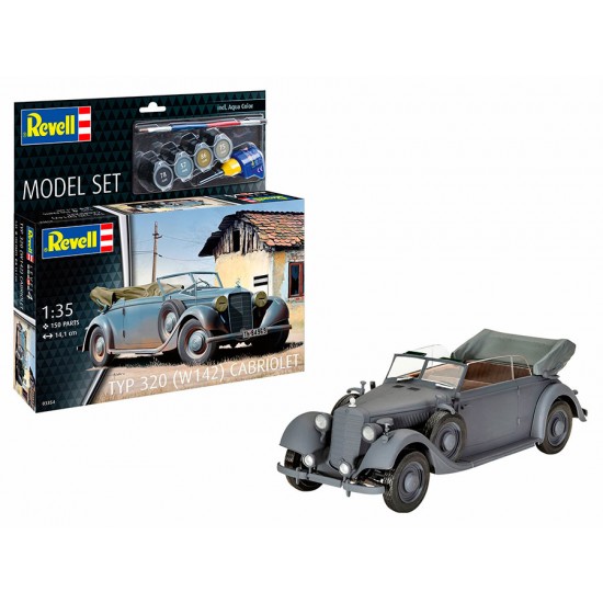 1/35 Model Set - Typ 320 (W142) Cabriolet (kit, paints, brush, glue)