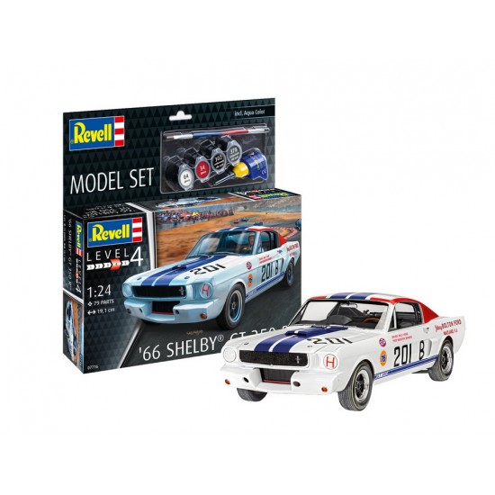 1/24 1966 Shelby GT 350 R w/Paints, Brush, Glue